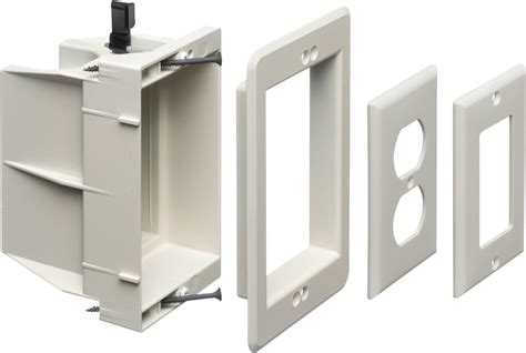 electrical tv box|arlington recessed tv outlet box.